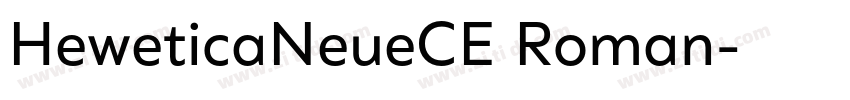 HeweticaNeueCE Roman字体转换